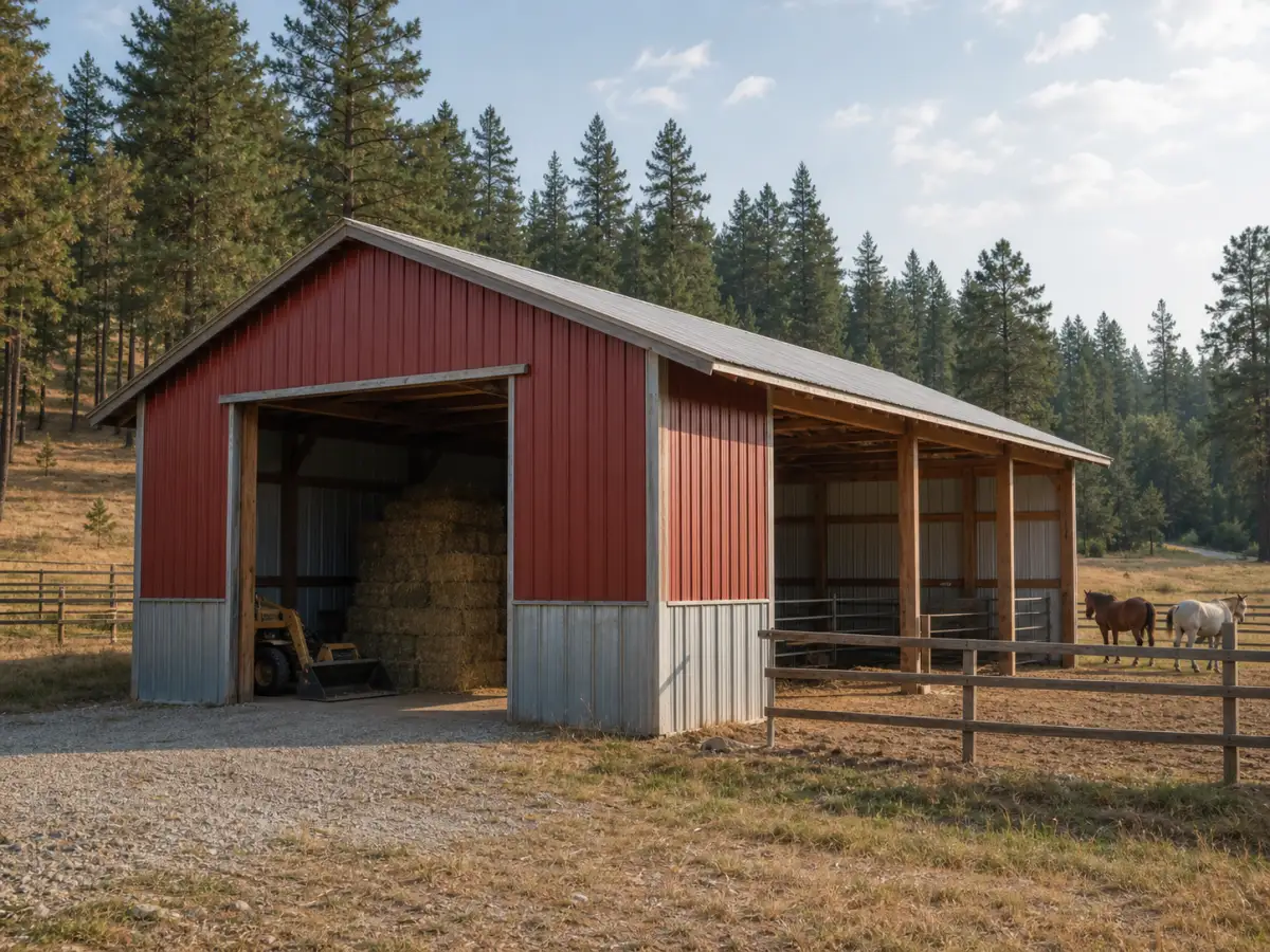 agricultural and horse barn near Spokane, WA
